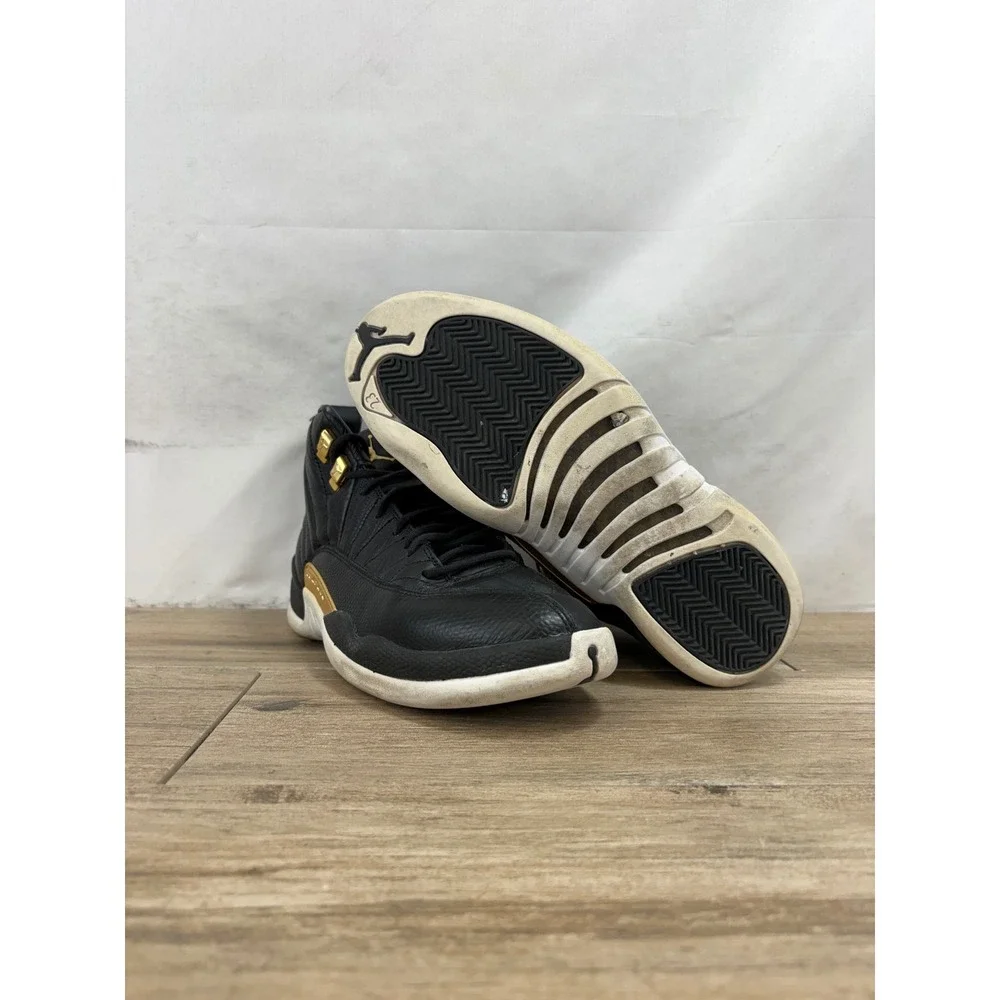 Jordan 12 Retro Royalty Taxi Black Gold White AO6068-007 Mens 9.5